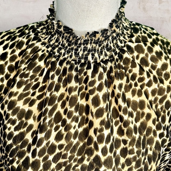 J. Crew Factory ‘Leopard Long-Sleeve Mockneck Top’ Size XXS - Picture 9 of 15